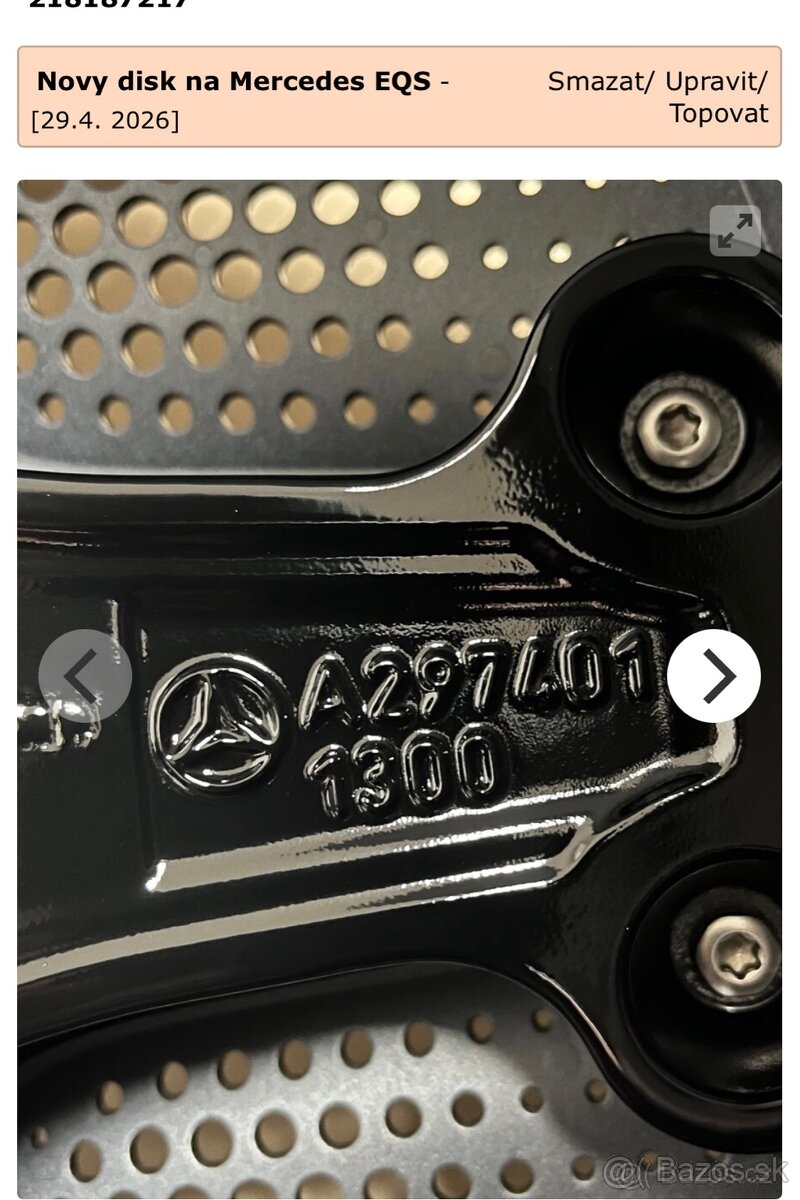 Predam 1x nový Mb EQS A2974000100 - 5