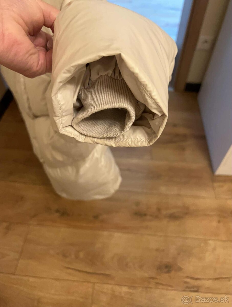 Bunda páperová s kožušinou - 5