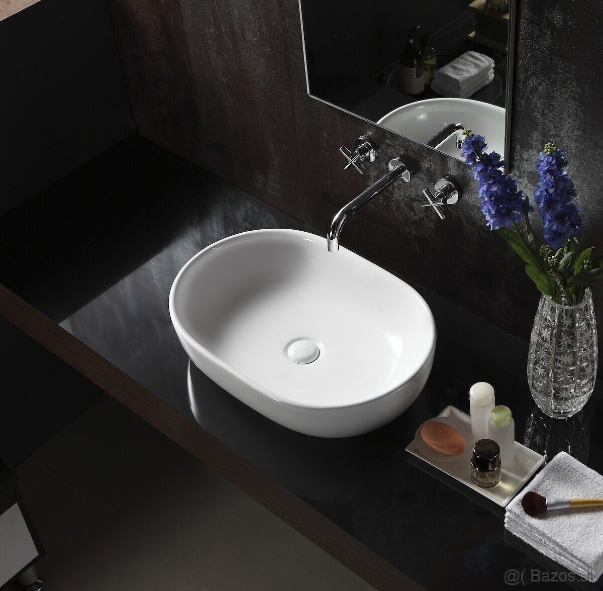 Umývadlo na dosku Glacera Vallone (59x41 cm) - 5