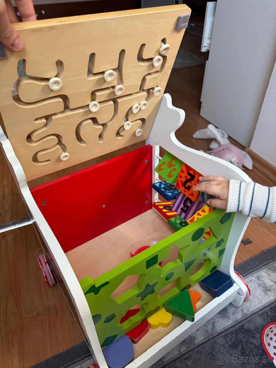 Detské drevené Chodítko multifunkčné - 5