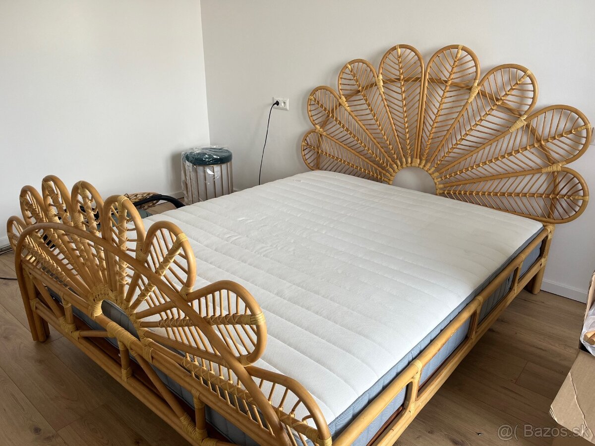 Posteľ Ratan FLORENTINE 160 x 200 cm BELIANI - 5