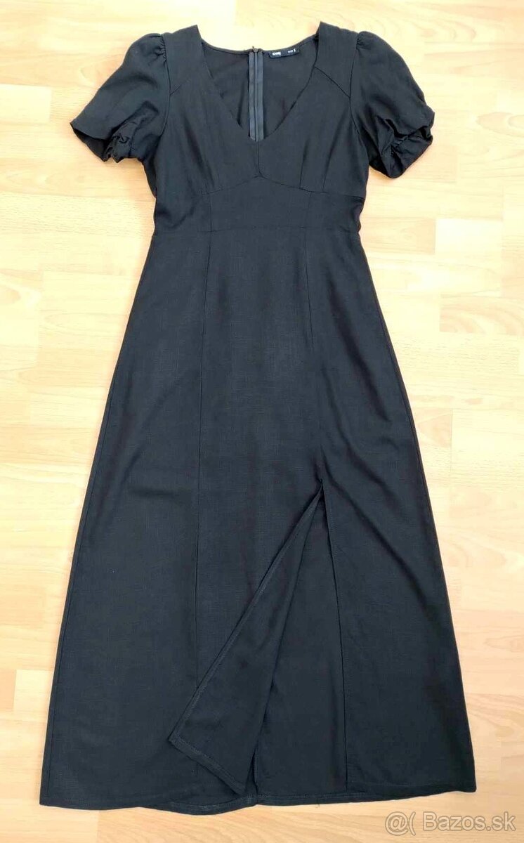 Dámske čierne dlhé, maxi šaty (Sinsay) - 5