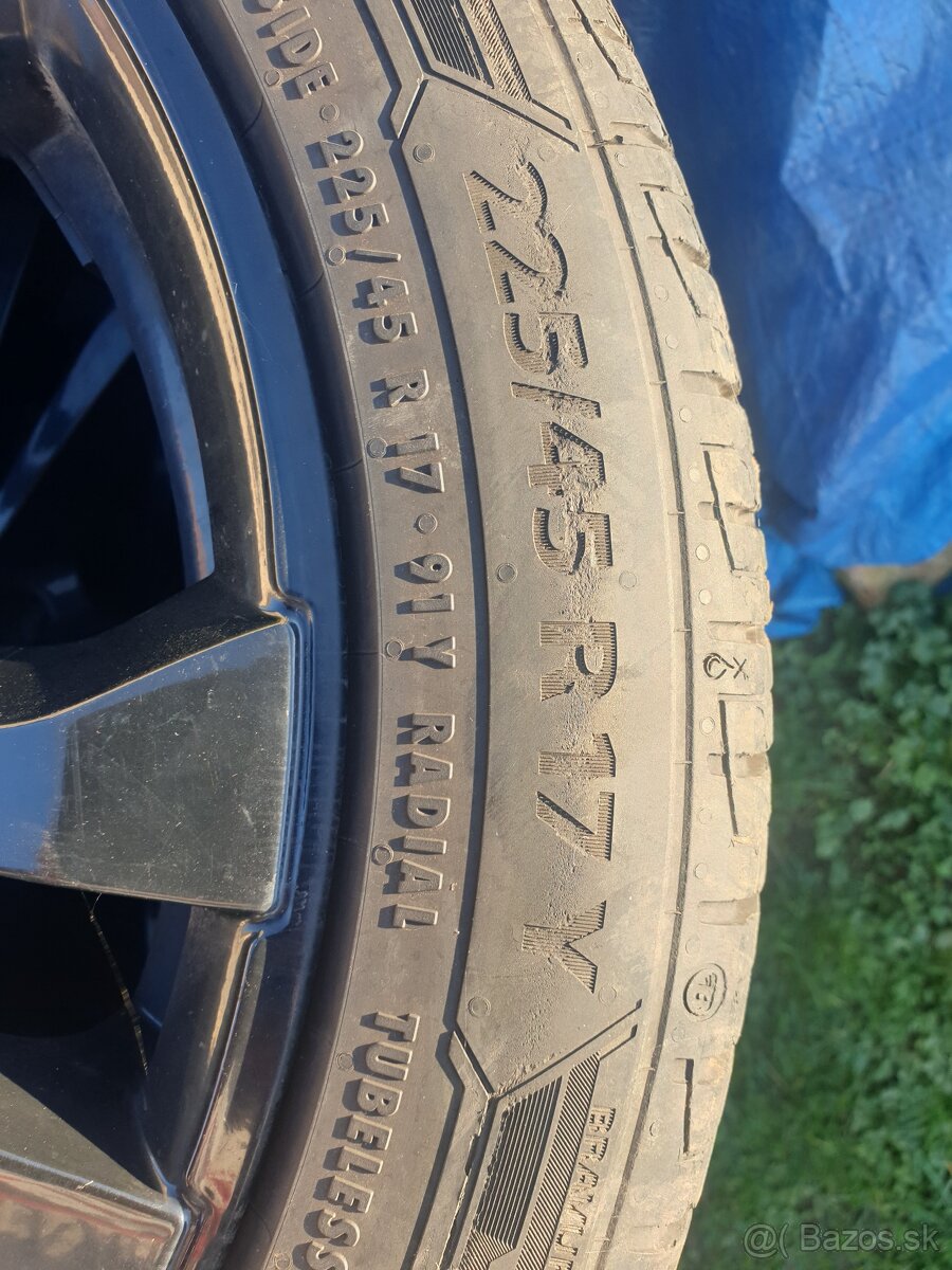 Predam 17 elekt+letne gumy 225/45r17 Barum - 5