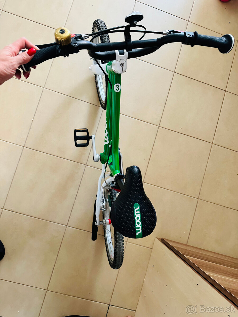 Bicykel Woom 3 zelený + originálny stojan - 5