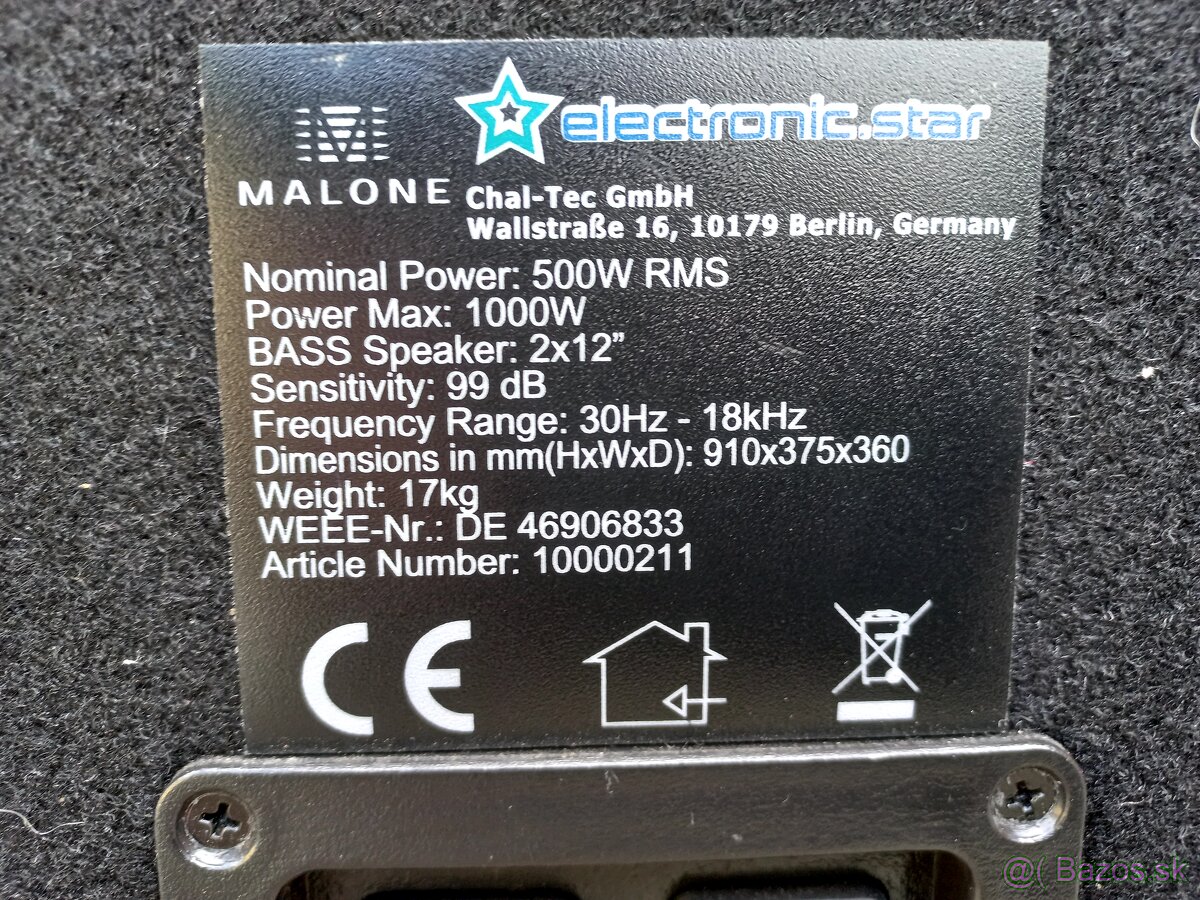 Predám Reproduktory MALONE - 5