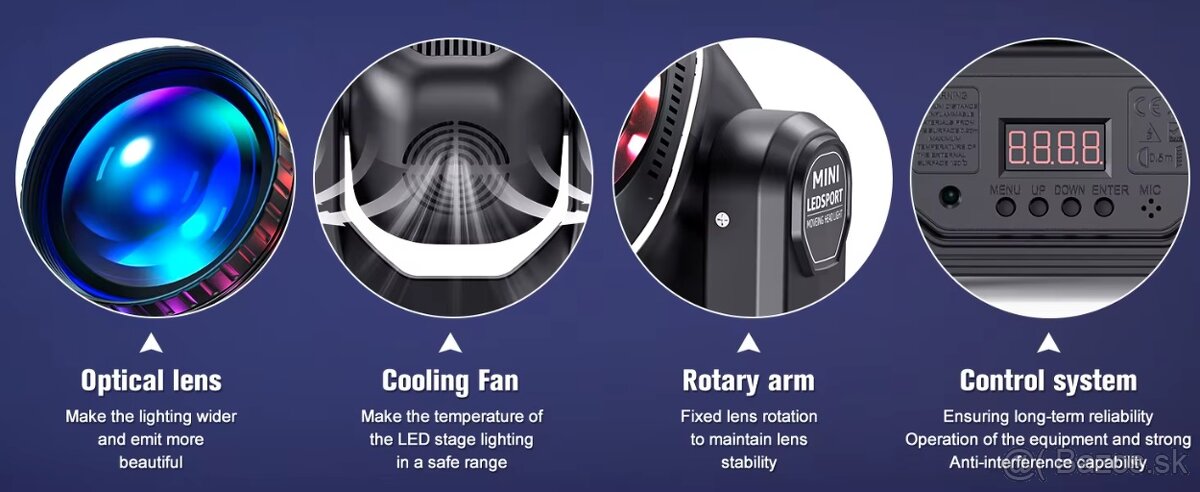 Rotačná hlava 120W / 2x - 5