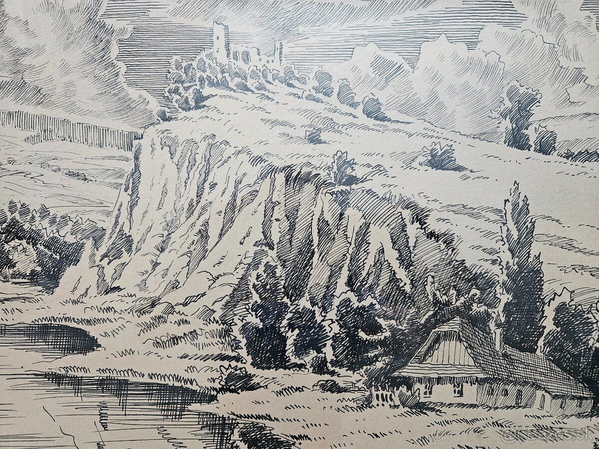 Antonin Hála, kresba tušom - 5