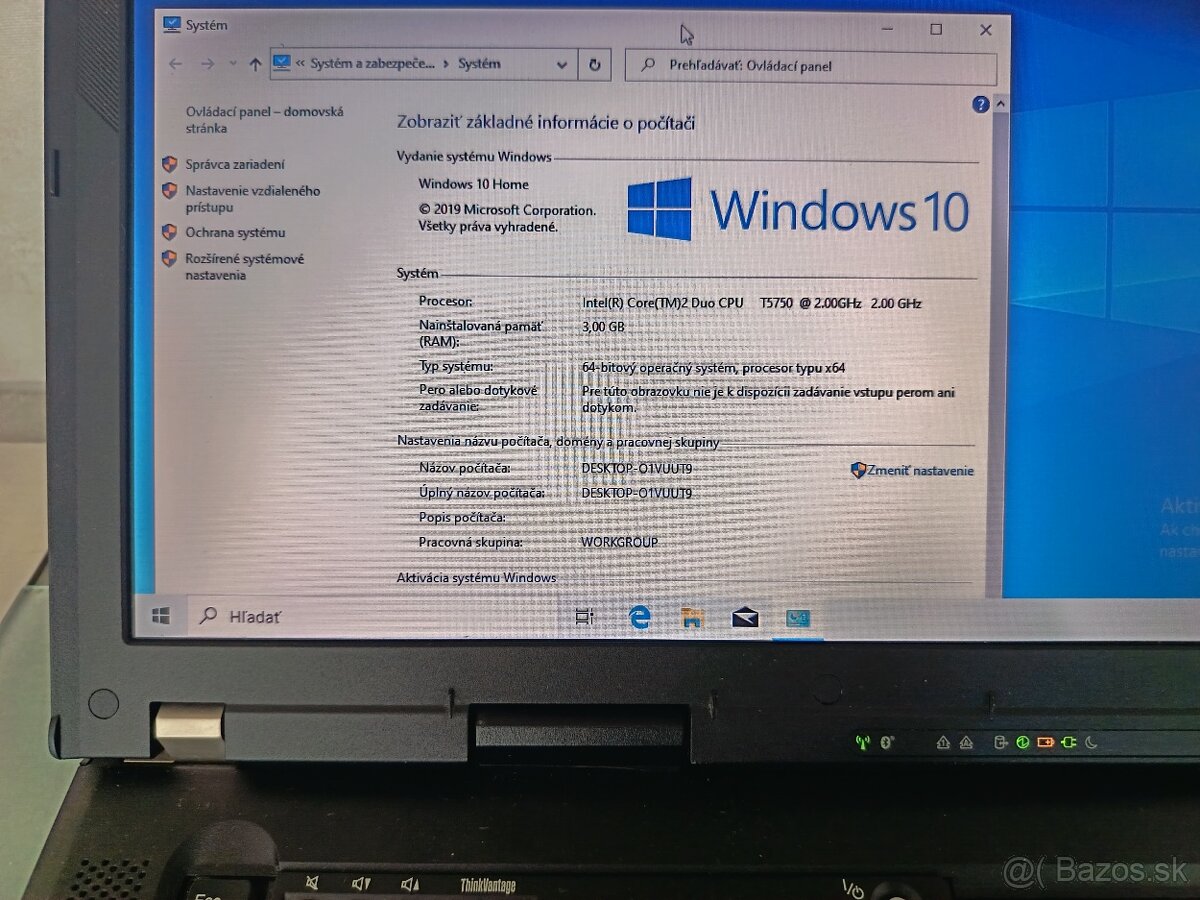 Predám notebook Lenovo Thinkpad R61i - 5