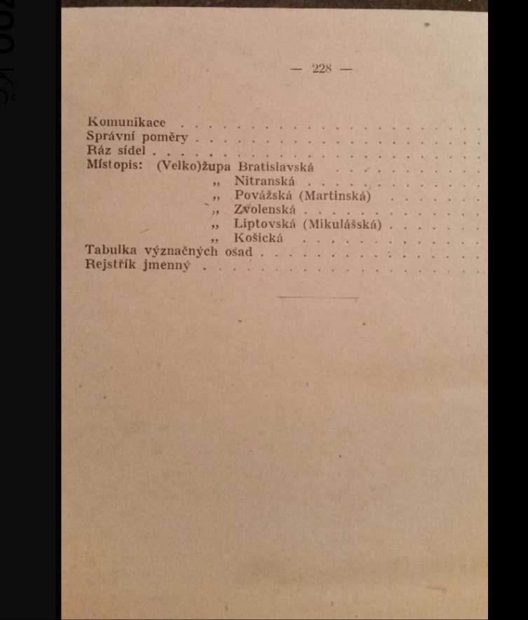 VŠEOBECNÝ ZEMĚPIS SLOVENSKA 1922 - 5