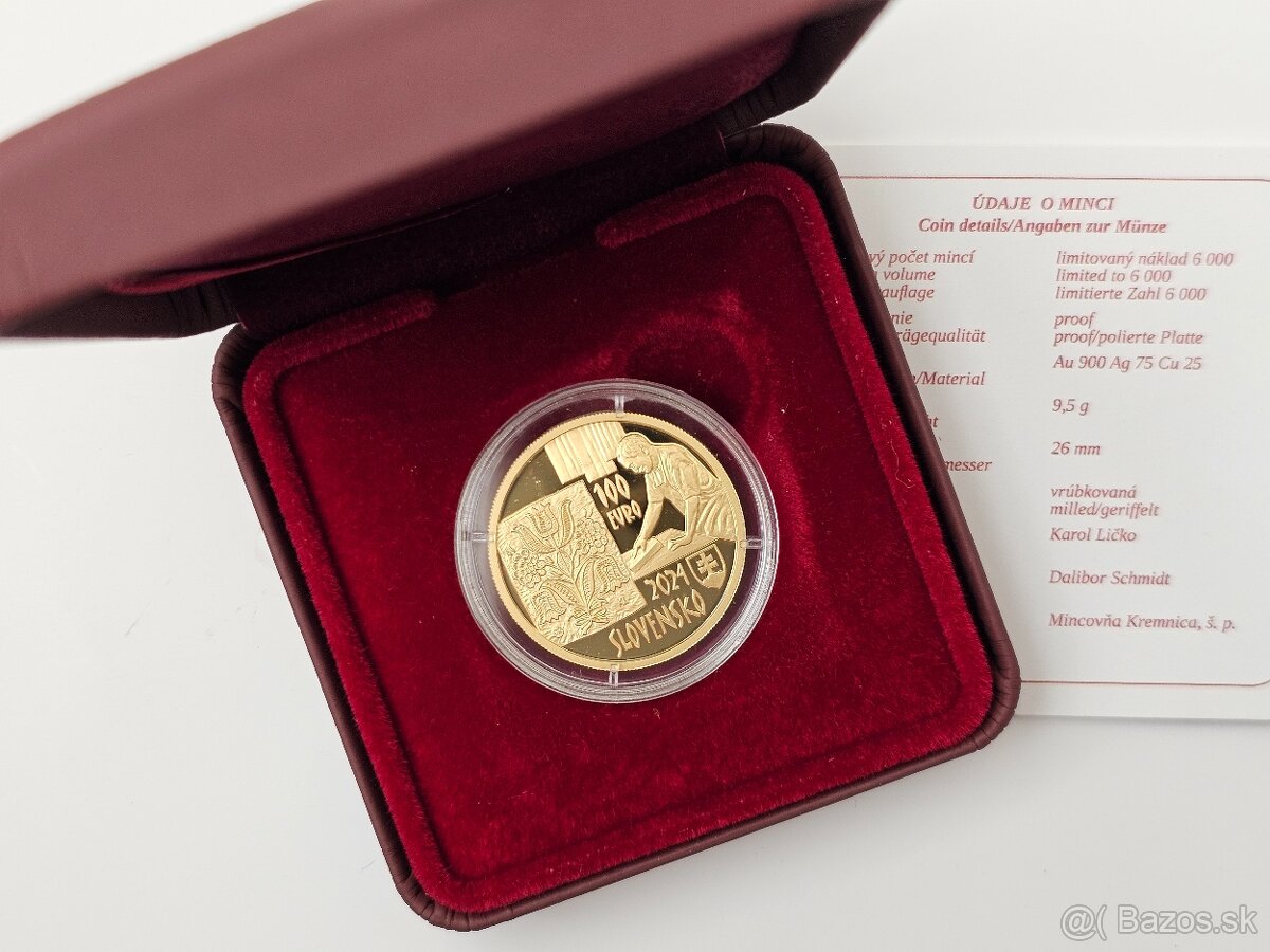 Predám 100Euro Modrotlač 2024 - 5