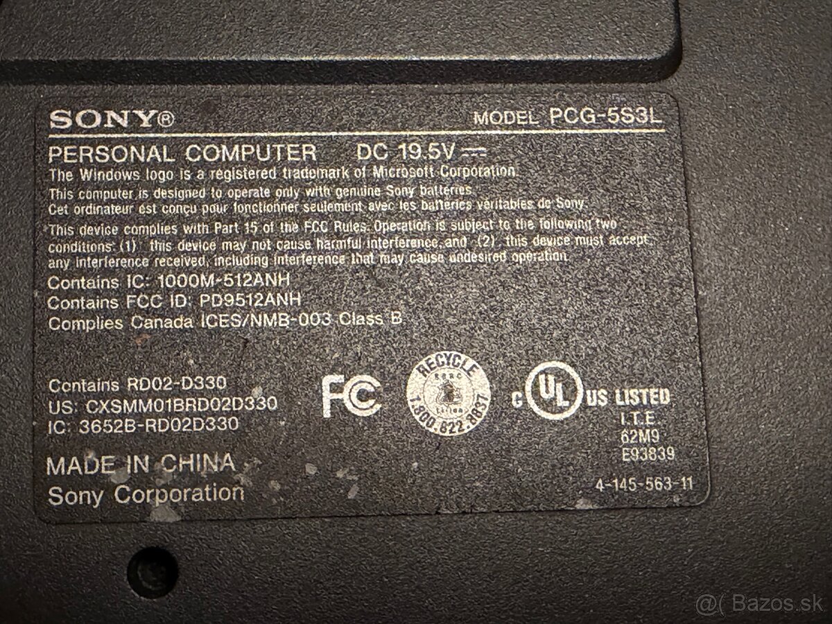 Sony VAIO notebook – Windows | 256 GB HDD | 50 € - 5