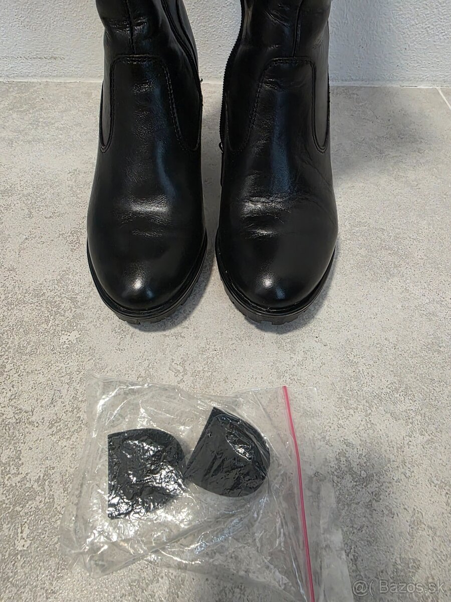 Čierne vysoké čižmy Lasocki - 5