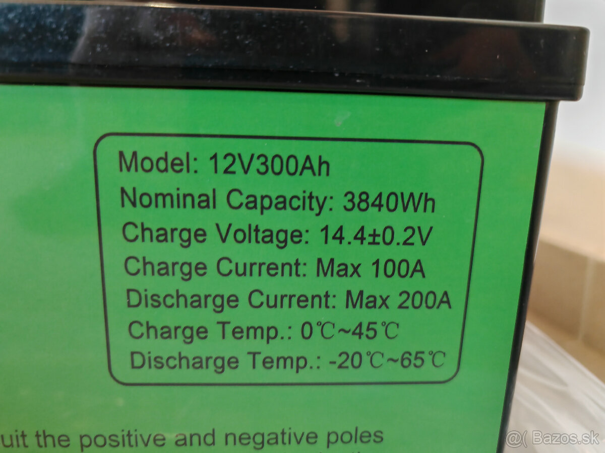 LiFePo4 Batéria 300 Ah 12.8V - 5