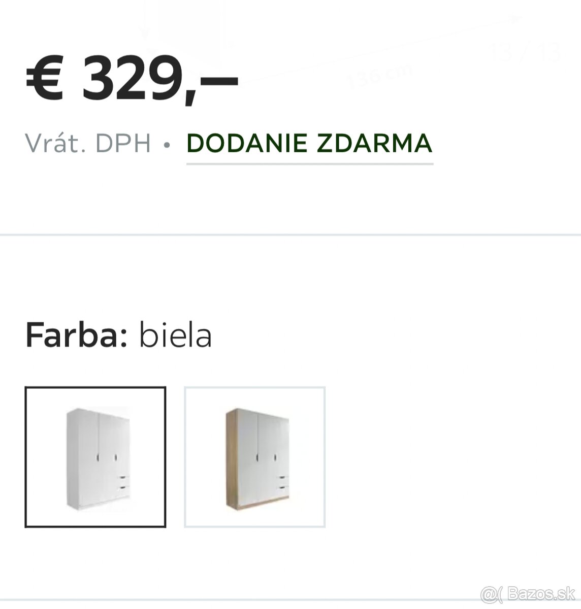 Predám nemeckú šatníkovú skriňu. - 5