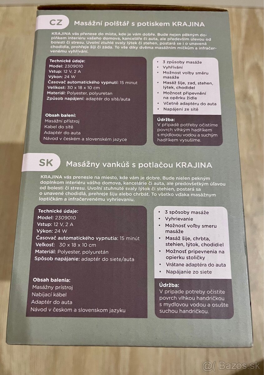 Masazny vankus Albi - UPLNE NOVY - 5