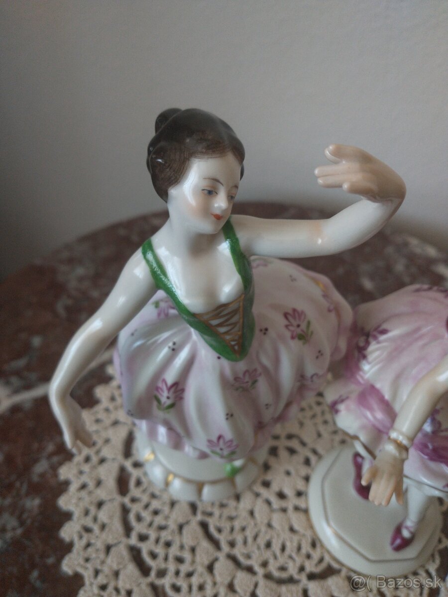 Porcelánové Baletky Volkstedt - 5