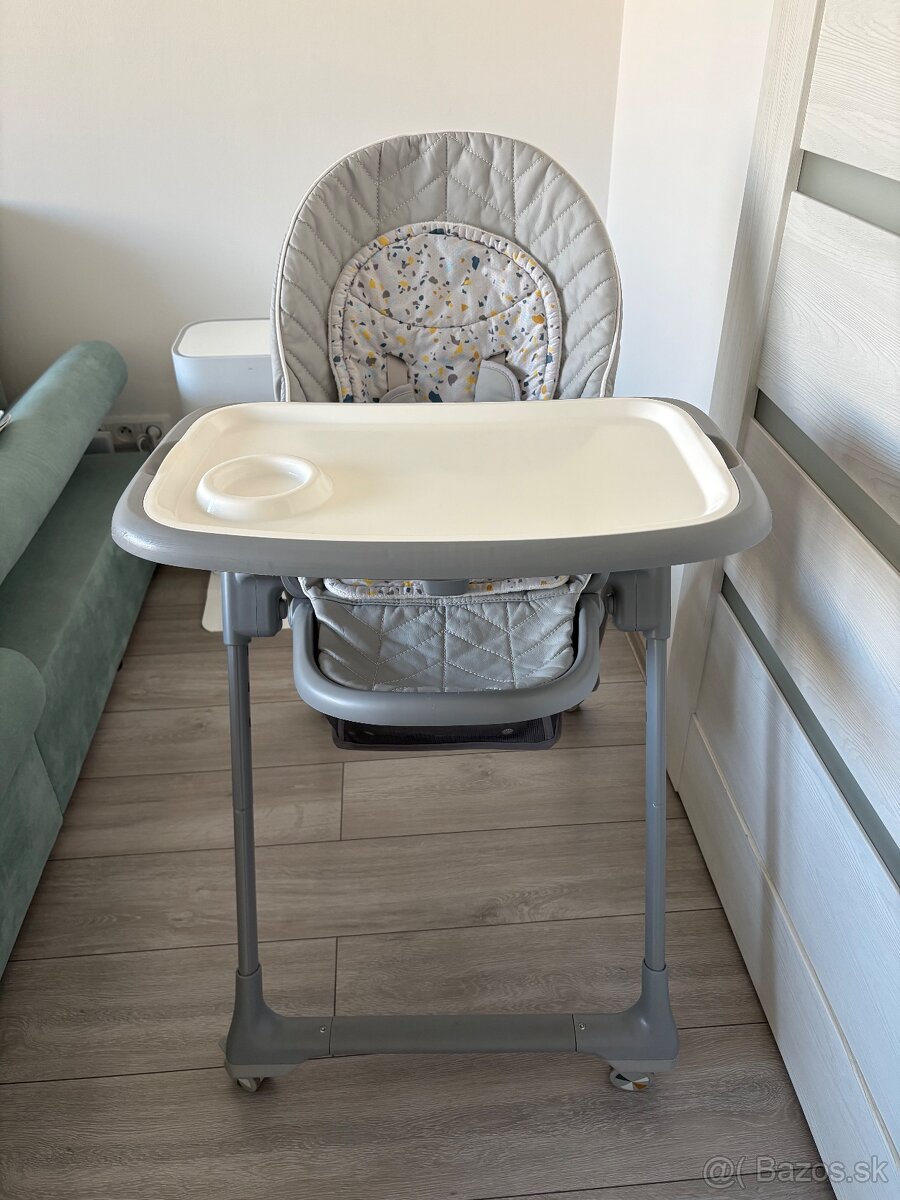 Jedálenská stolička Kinderkraft Lastree Grey 2v1 - 5