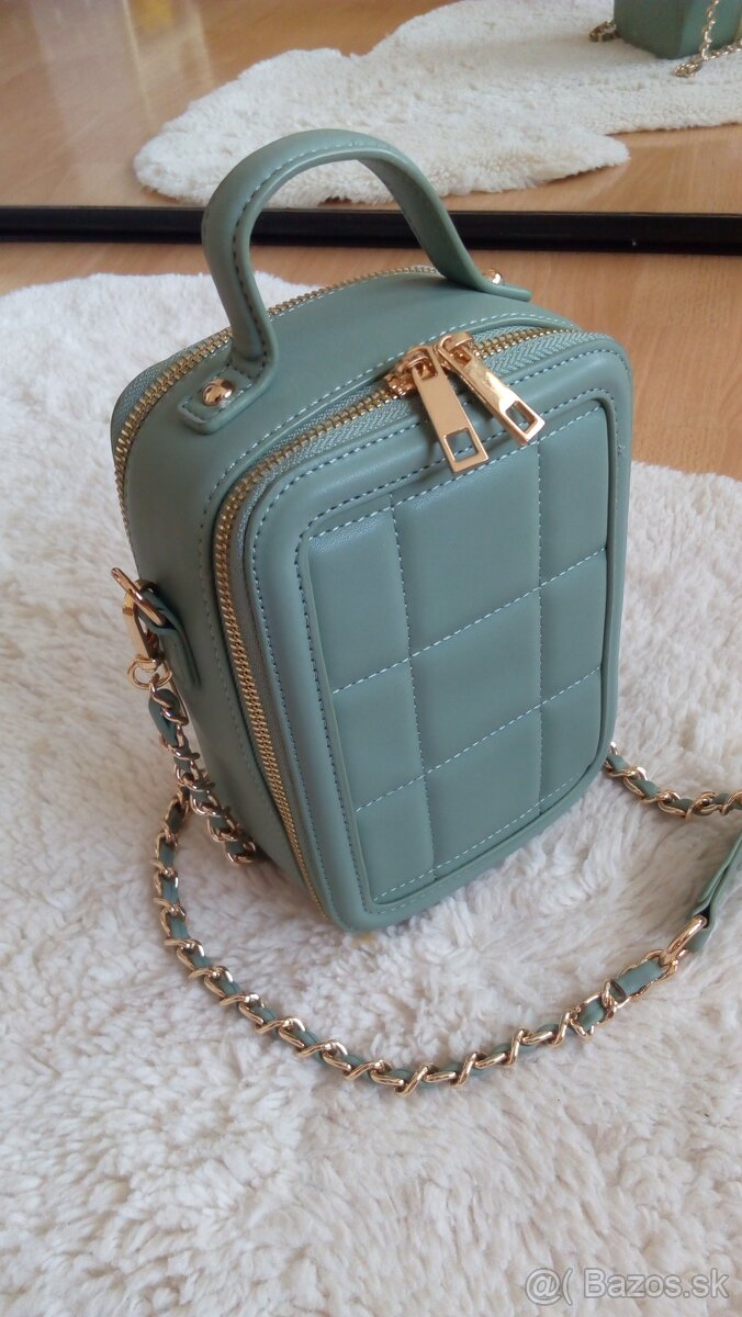 Crossbody kabelka mentolová - 5