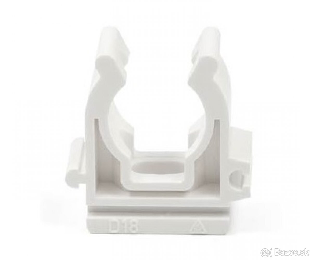 Predám spony, plastové príchytky biele/sivé/dvojité - 5