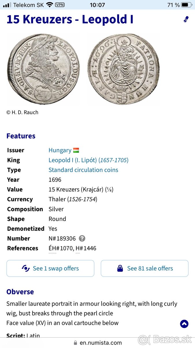 Strieborne mince (1696-1986) - 5