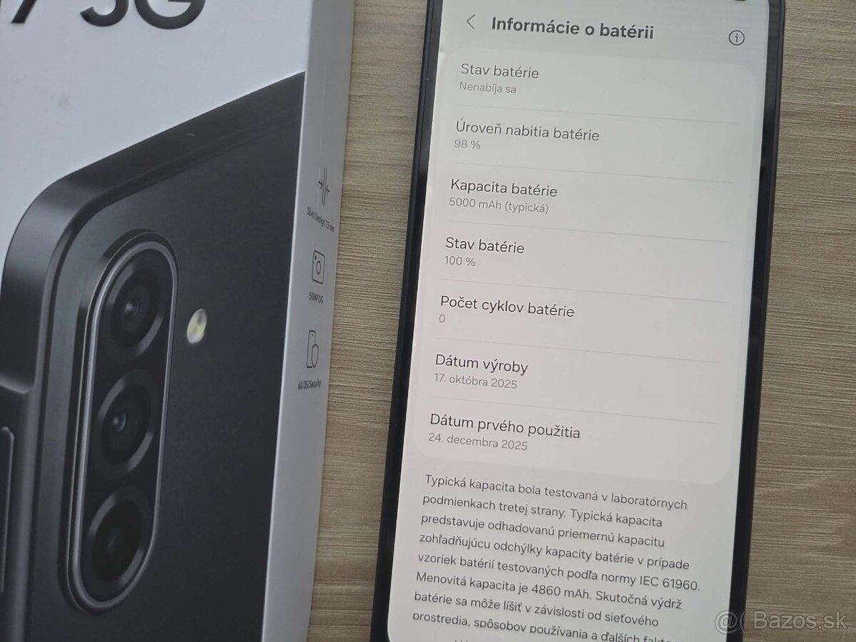 Samsung Galaxy A17 5G 4 GB/128 GB Black, top, zaruka - 5