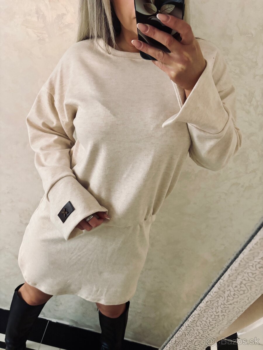 Damske pohodlne šatičky Ema cream - 5