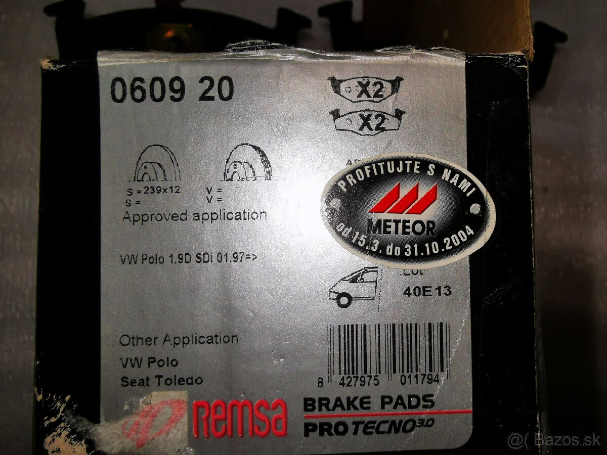 Brzdové platničky GOLF III - 5