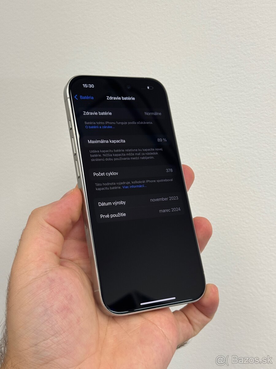 Apple iPhone 15 Pro 128GB White - 5