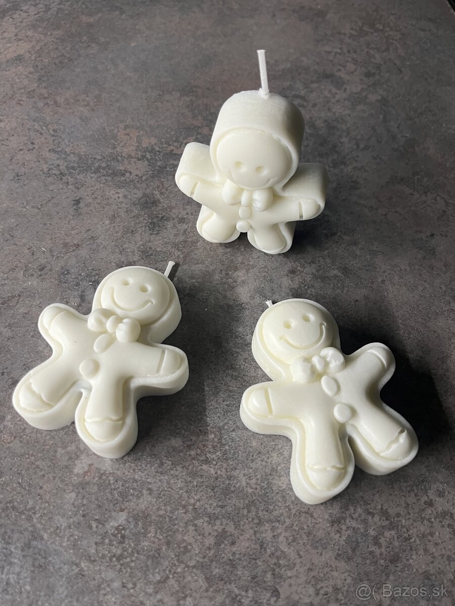 Vianocny pernik sviecka z prirodneho sojoveho vosku - 5