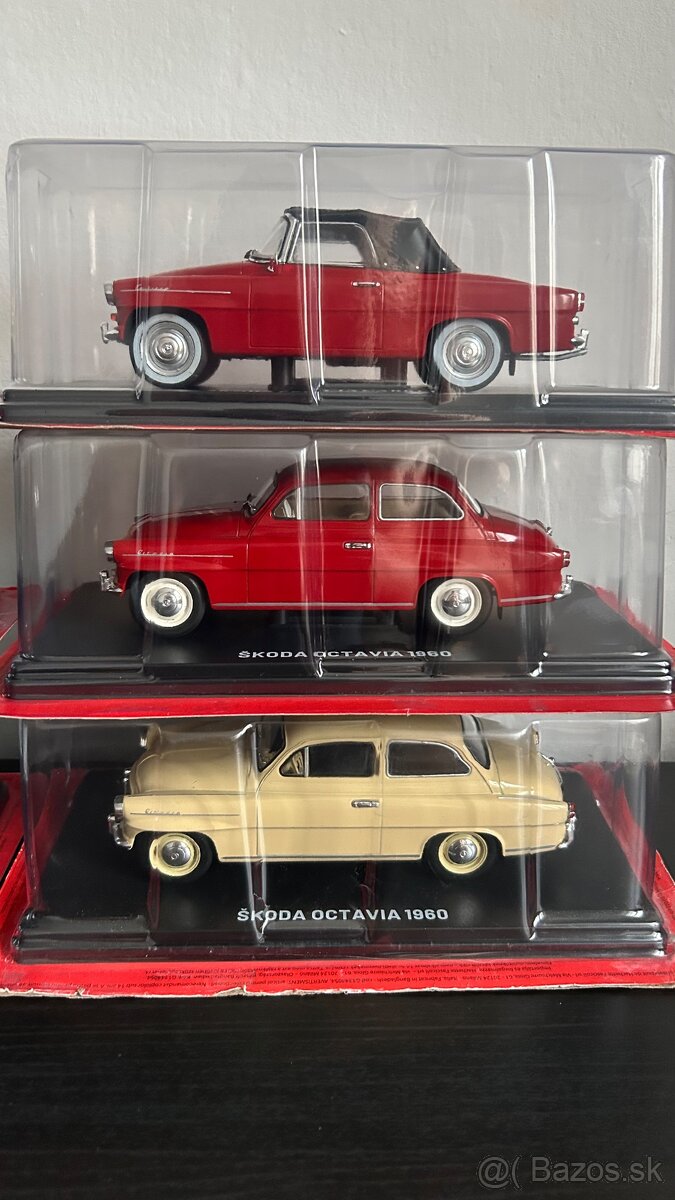 Modely osobné automobily Škoda, Tatra 1/24 - 5