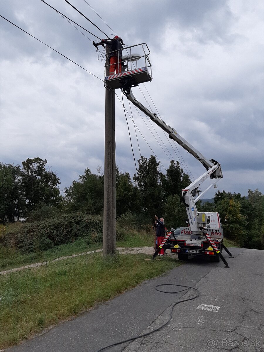 Prenájom plošina s obsluhou 21m - 5