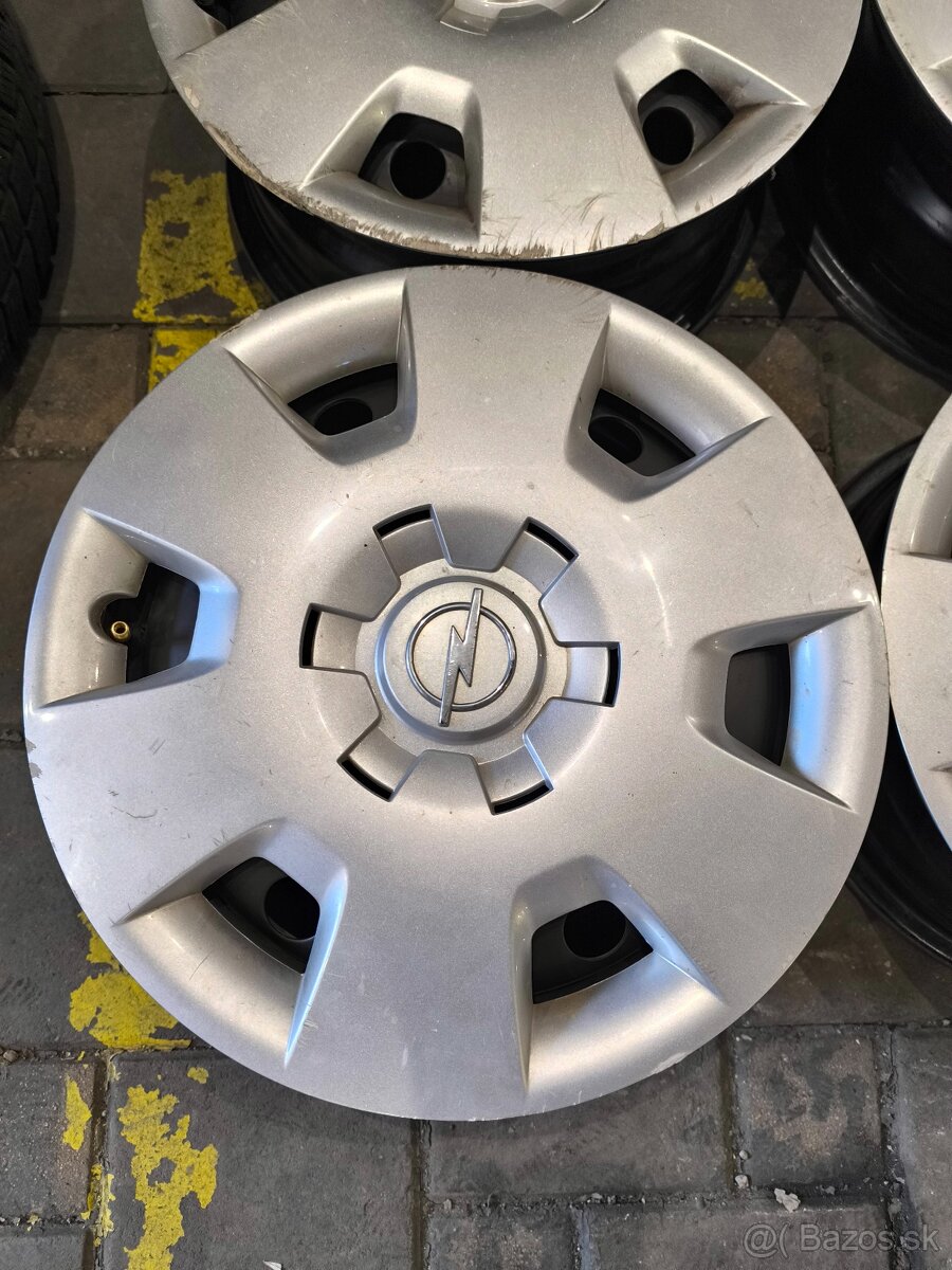 4X100 R15 Opel disky + puklice - 5