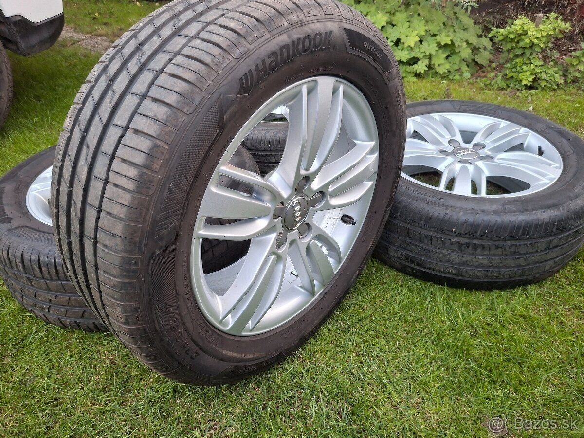17" ALU 5x112 orig. Audi + letné 235/55 r17 - 5