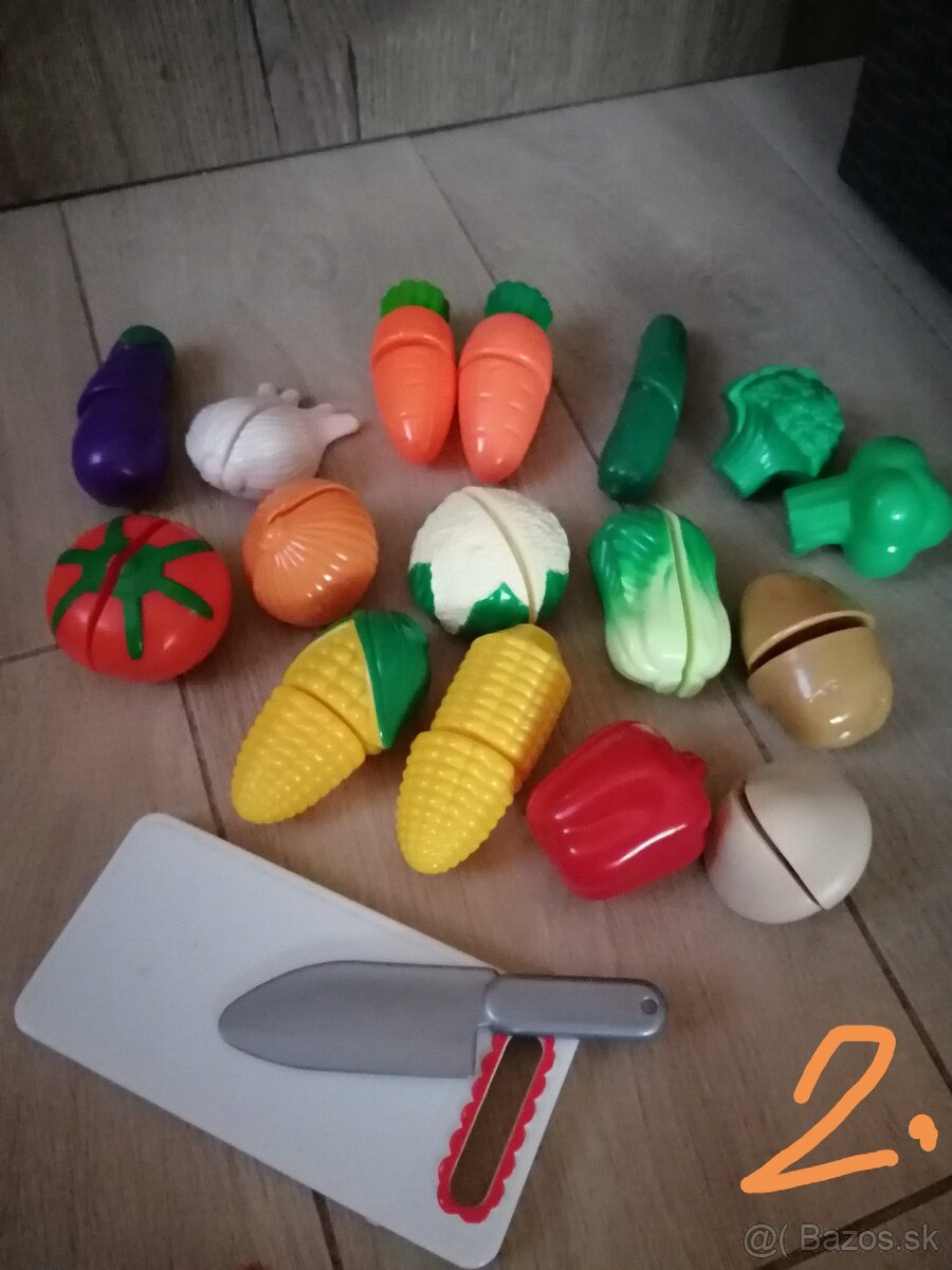 Plastová zelenina a ovocie so suchým zipsom - 5