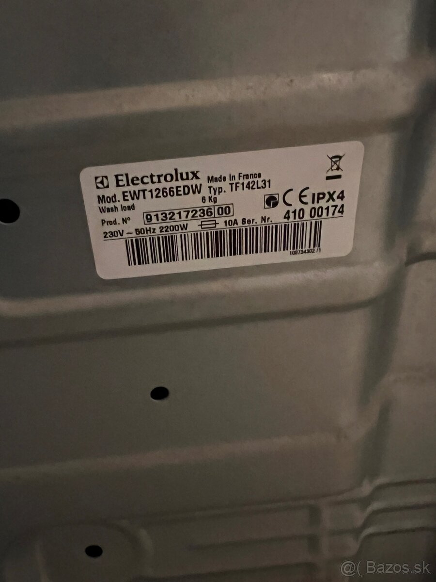 Zhora plnená práčka Elektrolux EWT1266EDW - 5