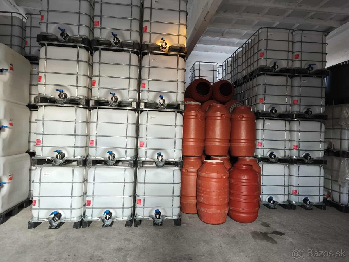 Ciste plastove sudy 75l,220l ibc nadrze 600l,800l,1000l. - 5