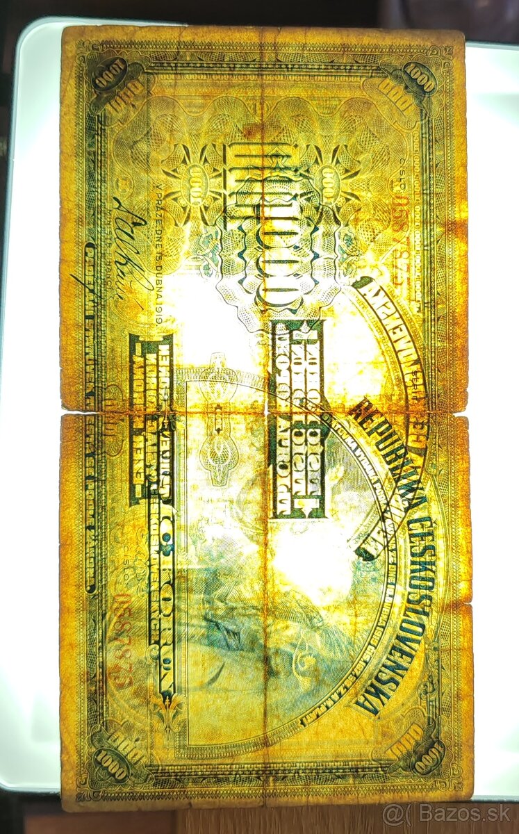 1000 kč, 1919, C, Československo - 5