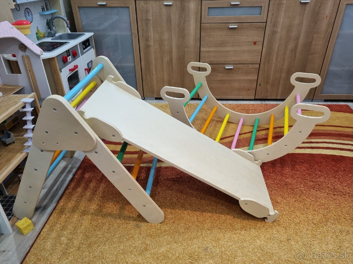 Montessori Piklerovej trojuholník s hojdačkou a šmykľavkou - 5