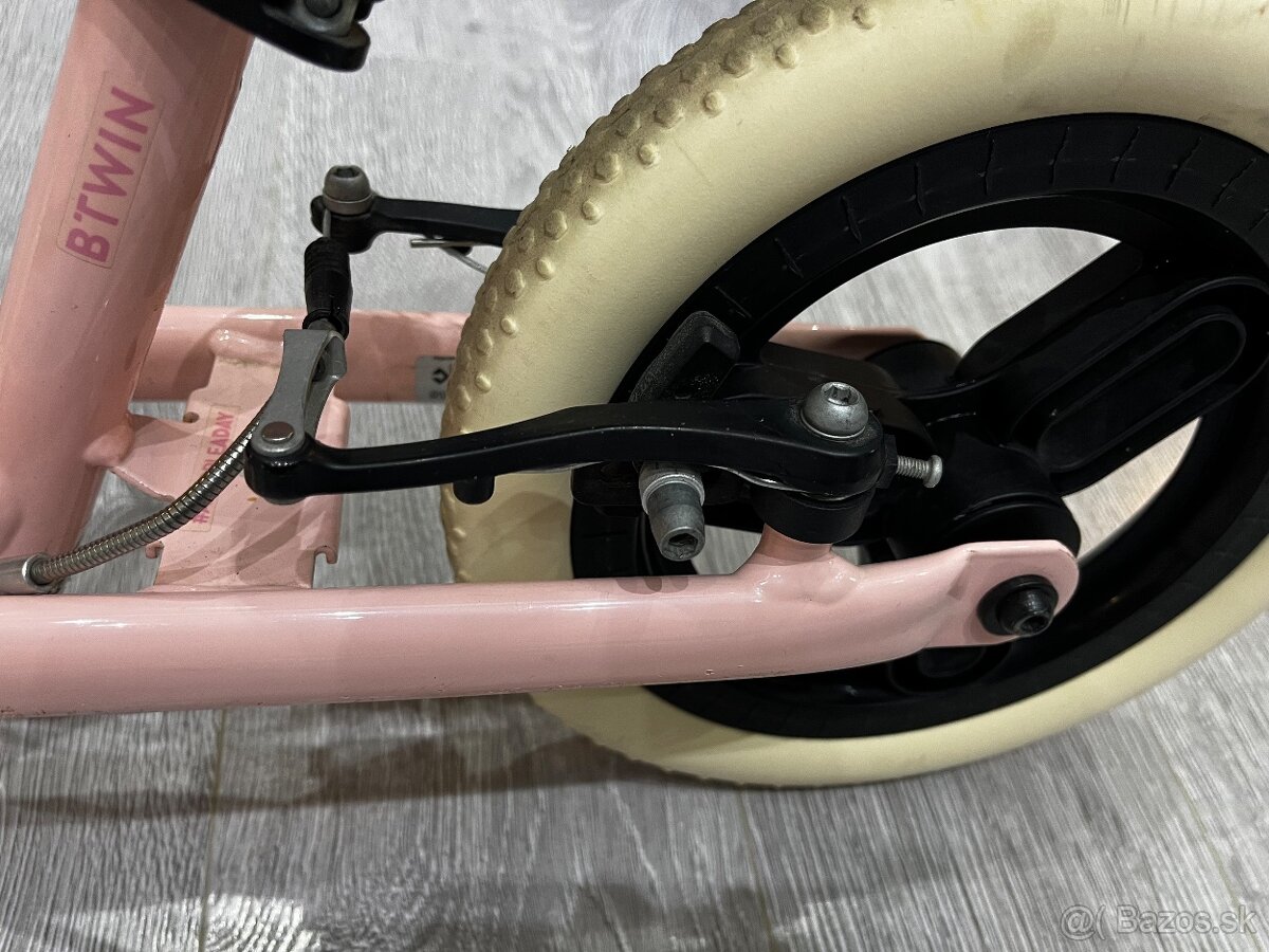 BTWIN Detské odrážadlo RunRide 500 10" ružovo-béžové - 5