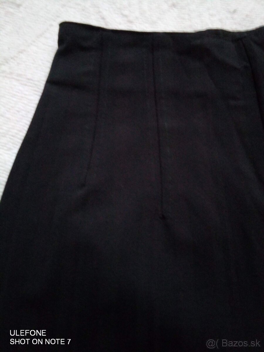 Čierne strecove úzke nohavice S - 5
