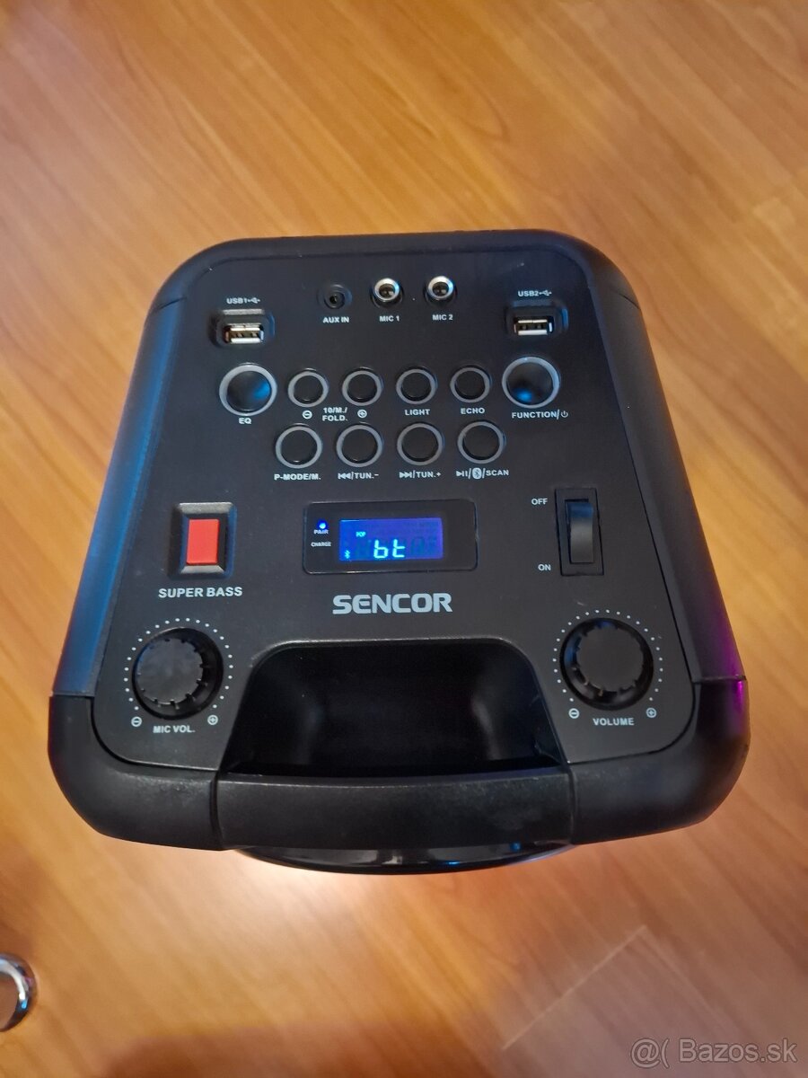 Predám Bluetooth reproduktor sencor SSS3800 ,oartybox - 5