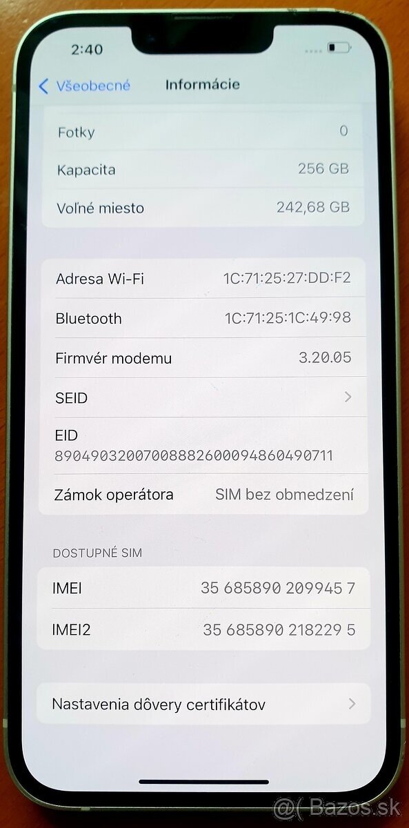 iPhone 13 256 GB Starlite biela - 5