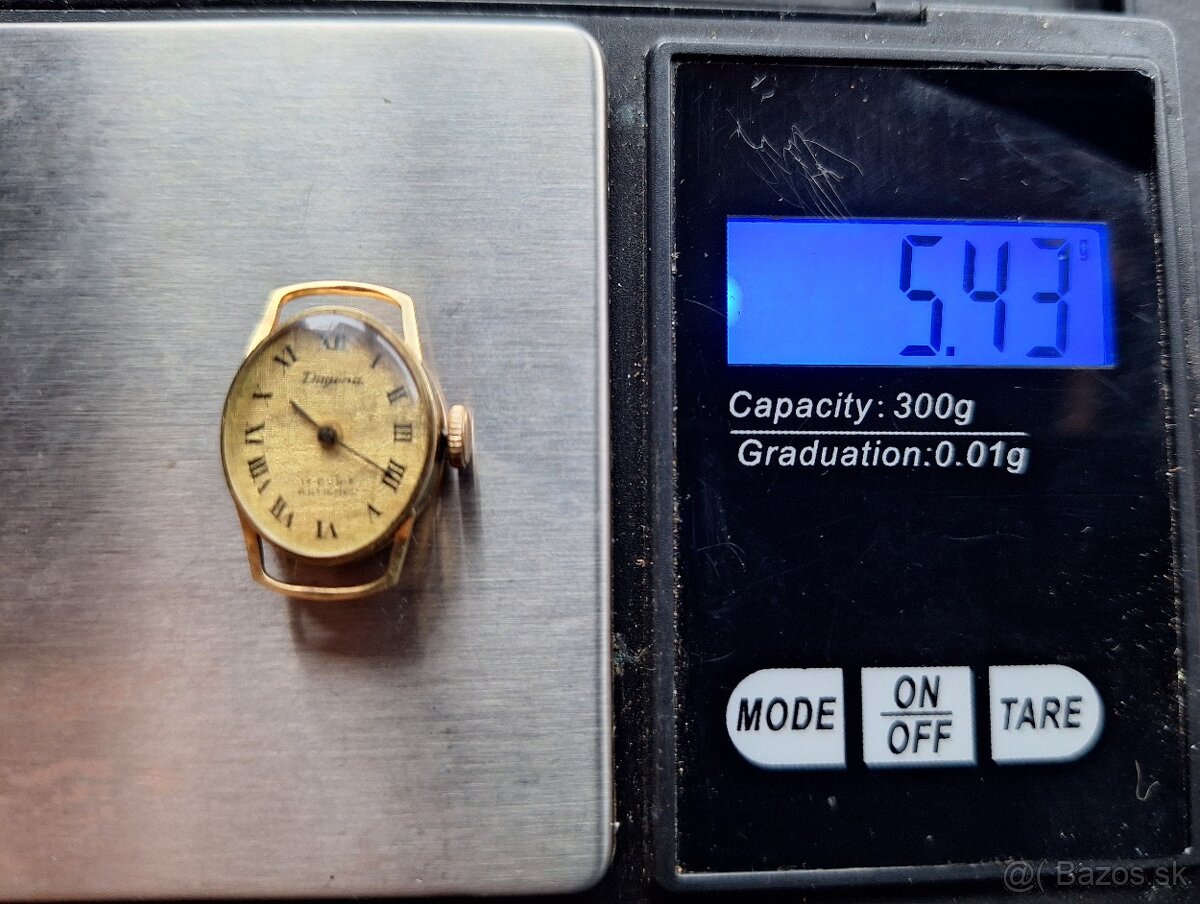 Zlaté dámske hodinky Dugena - 5
