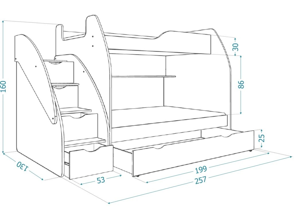 Poschodová posteľ - 5