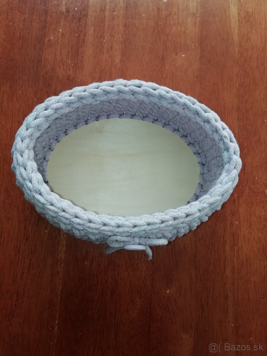 Háčkované košíčky, vianočný darček - 5