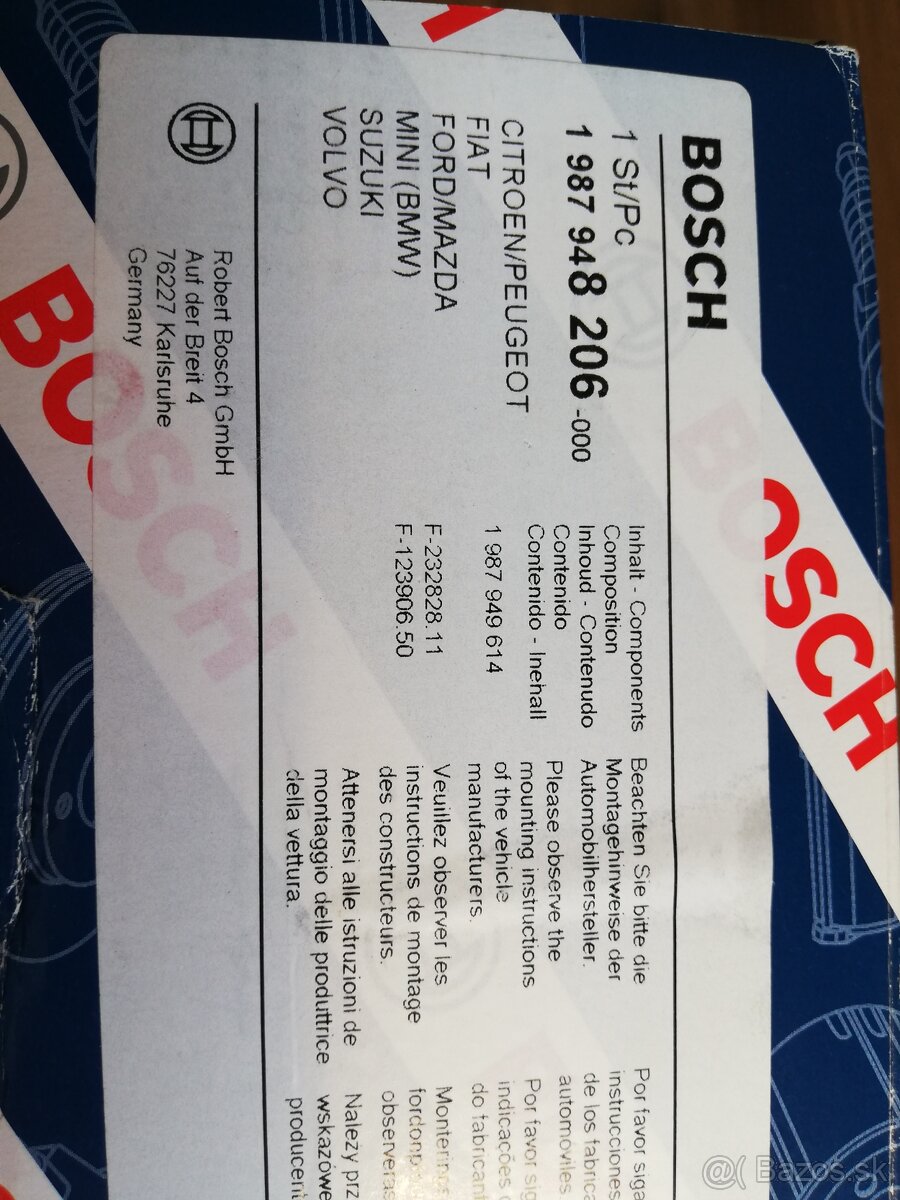 BOSCH 1 987 949 730 Vodná Pumpa PSA - 5