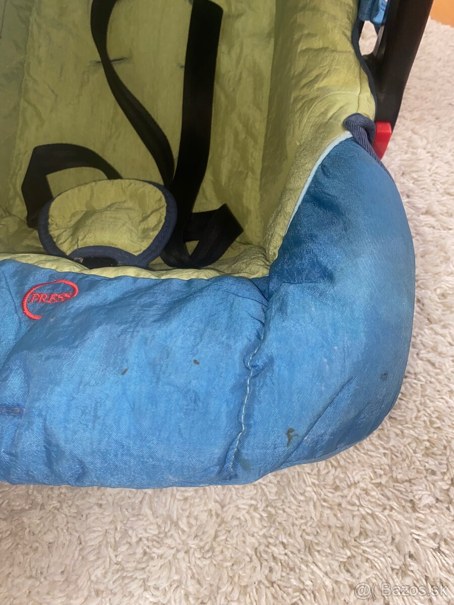 Autosedačka / vajíčko Coneco – modro-zelená - 5