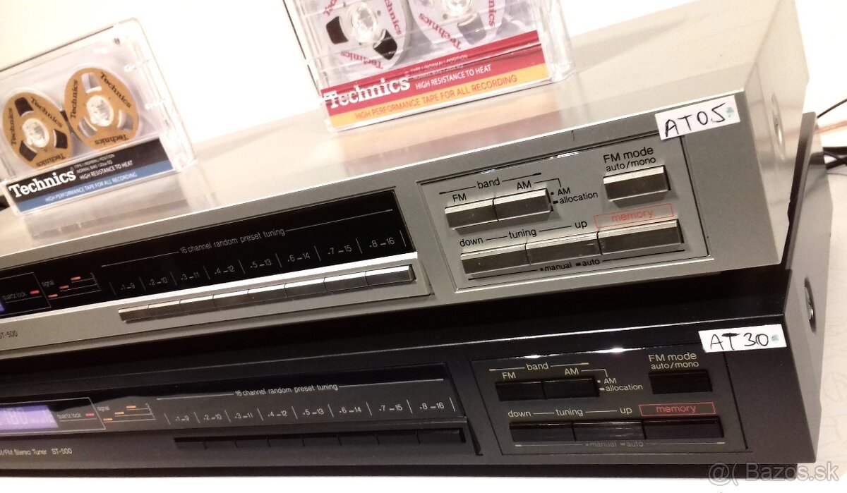 Tuner TECHNICS ST-500, super zvuk, QUARTZ, JAPAN, AT05, AT30 - 5
