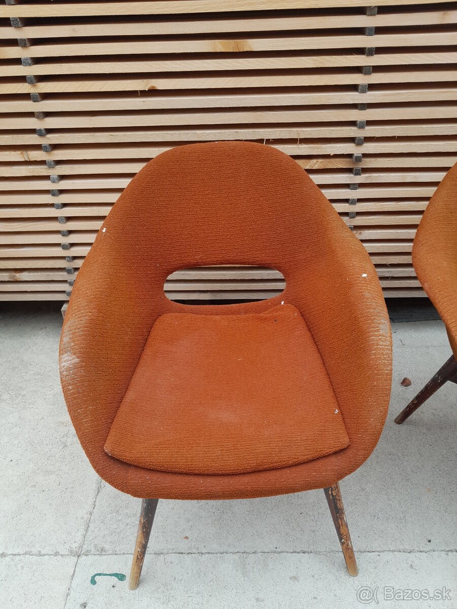 Predám škrupinkové retro kreslá - 5