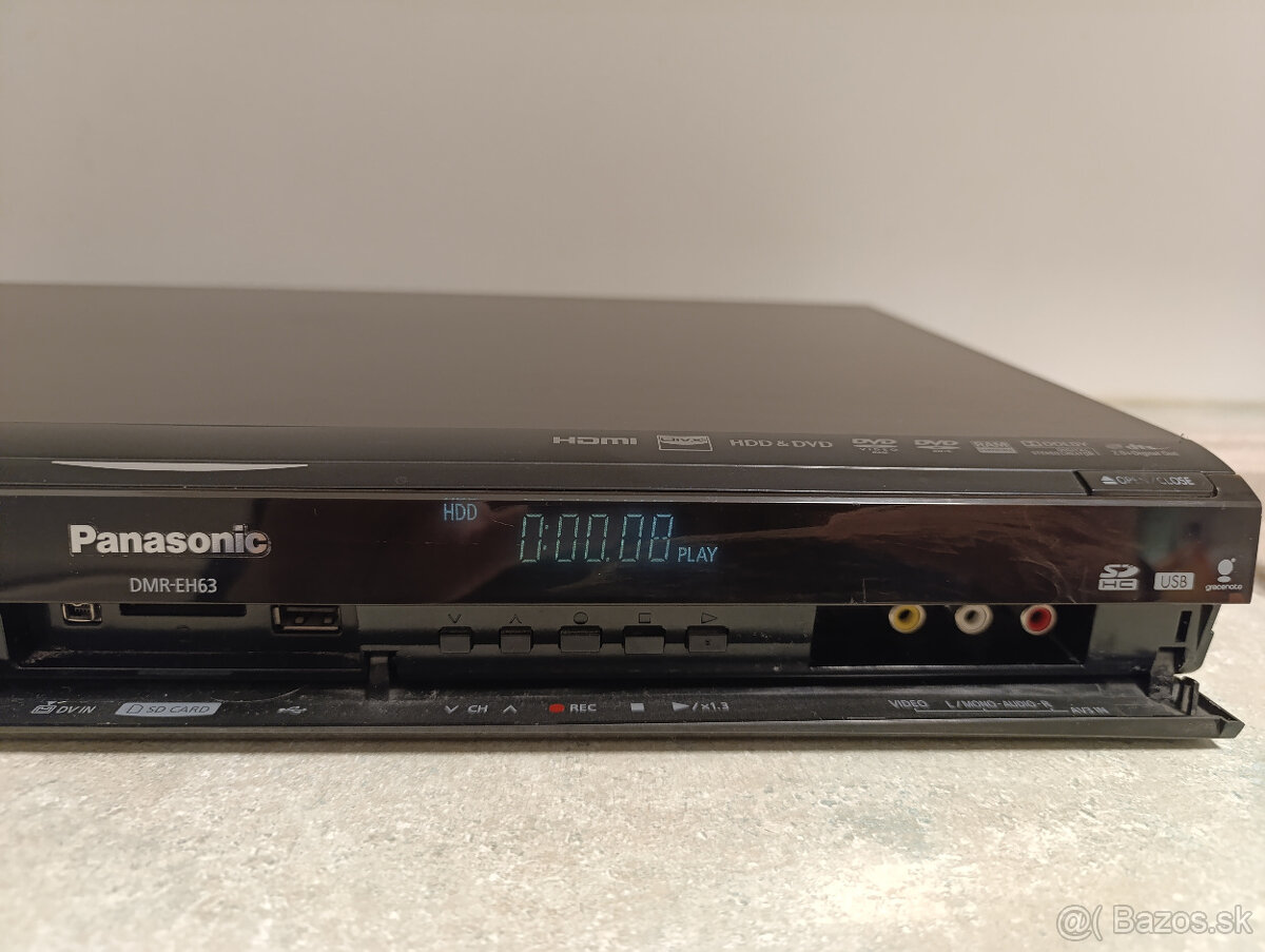DVD rekordér PANASONIC DMR-EH63 - 250 GB HDD - HDMI- DV IN - 5